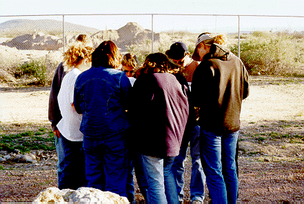 World Court Huddle